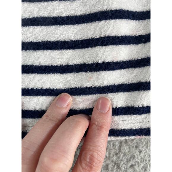 Lands End Swim Coverup Womens Small / Medium Blue Hooded Terry Cloth - Picture 6 of 8